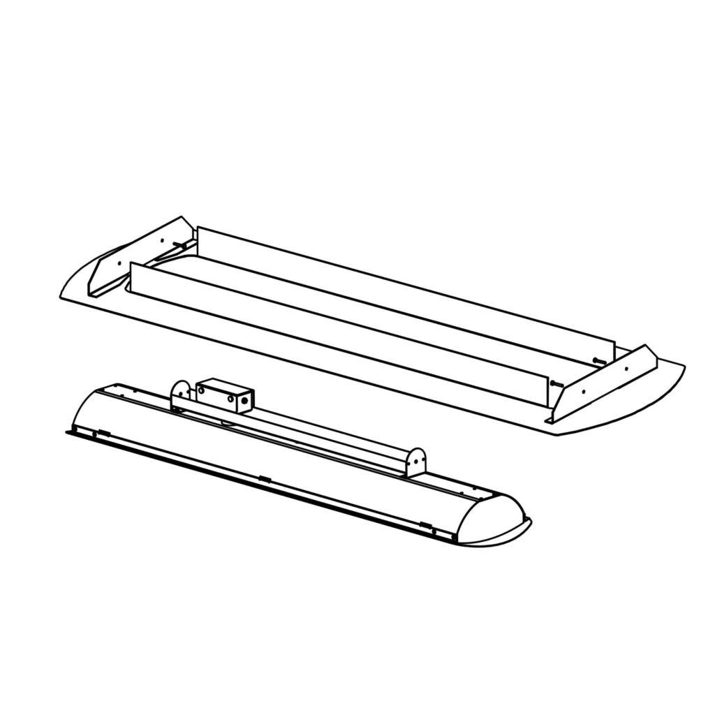 Kit para empotrar de calefactor eléctrico